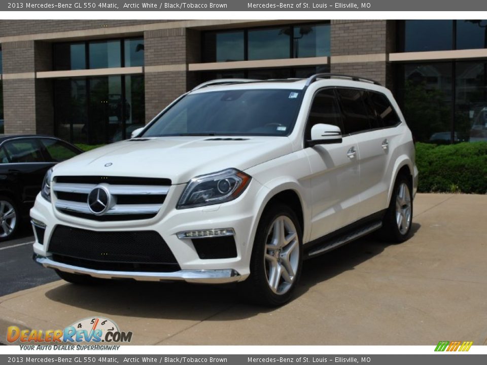 2013 Mercedes-Benz GL 550 4Matic Arctic White / Black/Tobacco Brown Photo #9