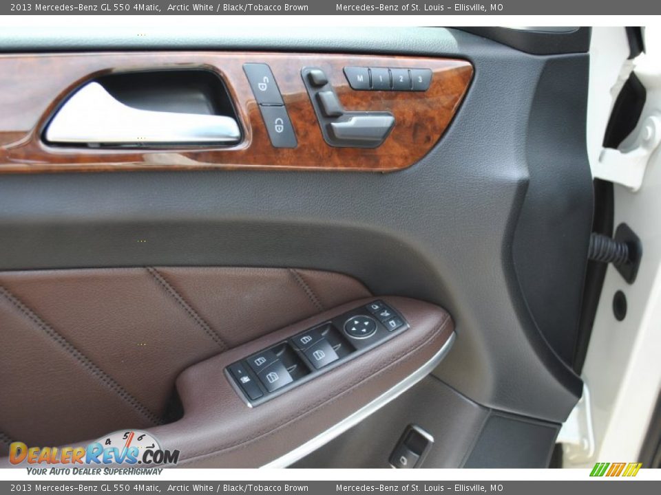 2013 Mercedes-Benz GL 550 4Matic Arctic White / Black/Tobacco Brown Photo #25