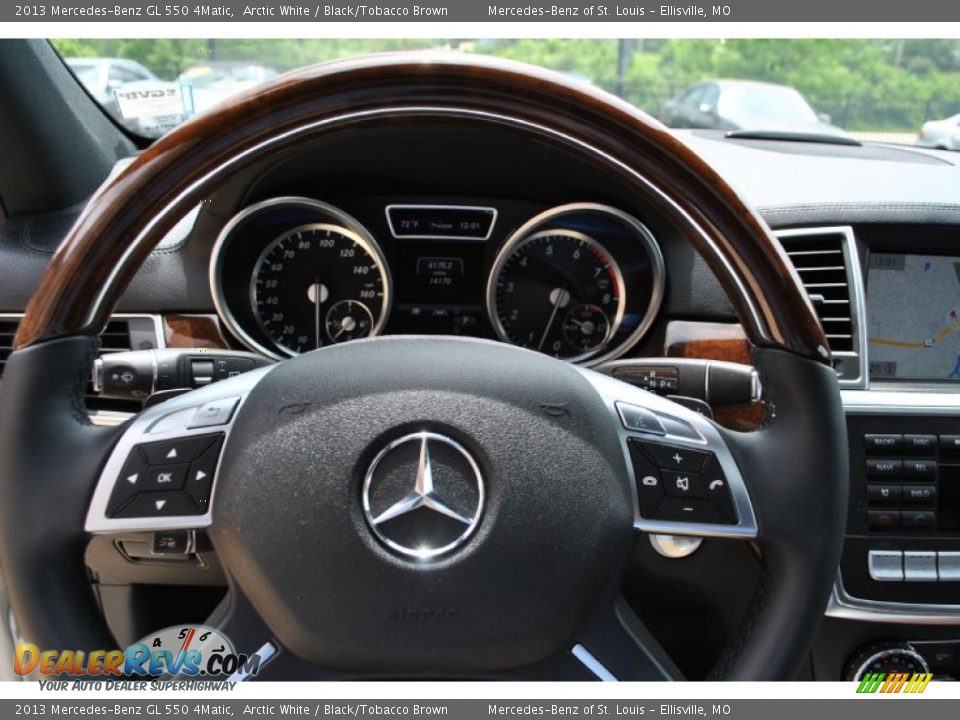 2013 Mercedes-Benz GL 550 4Matic Arctic White / Black/Tobacco Brown Photo #27