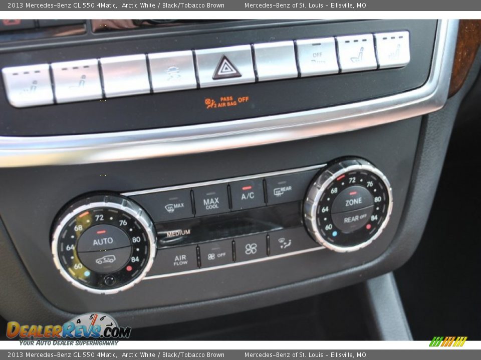 2013 Mercedes-Benz GL 550 4Matic Arctic White / Black/Tobacco Brown Photo #29