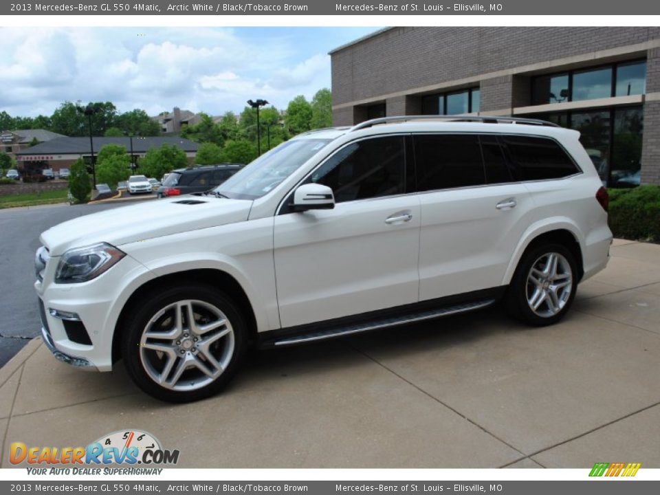 2013 Mercedes-Benz GL 550 4Matic Arctic White / Black/Tobacco Brown Photo #33