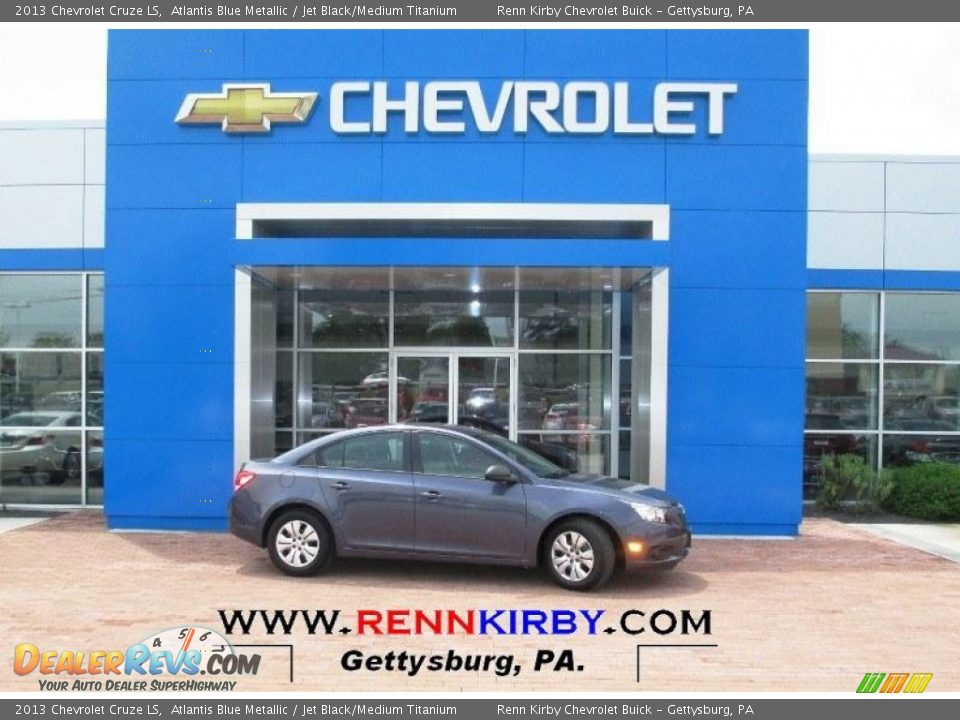 2013 Chevrolet Cruze LS Atlantis Blue Metallic / Jet Black/Medium Titanium Photo #1