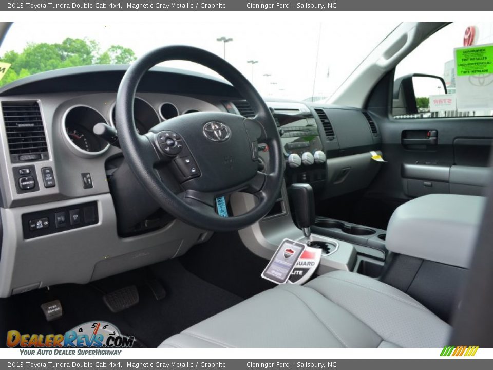2013 Toyota Tundra Double Cab 4x4 Magnetic Gray Metallic / Graphite Photo #6