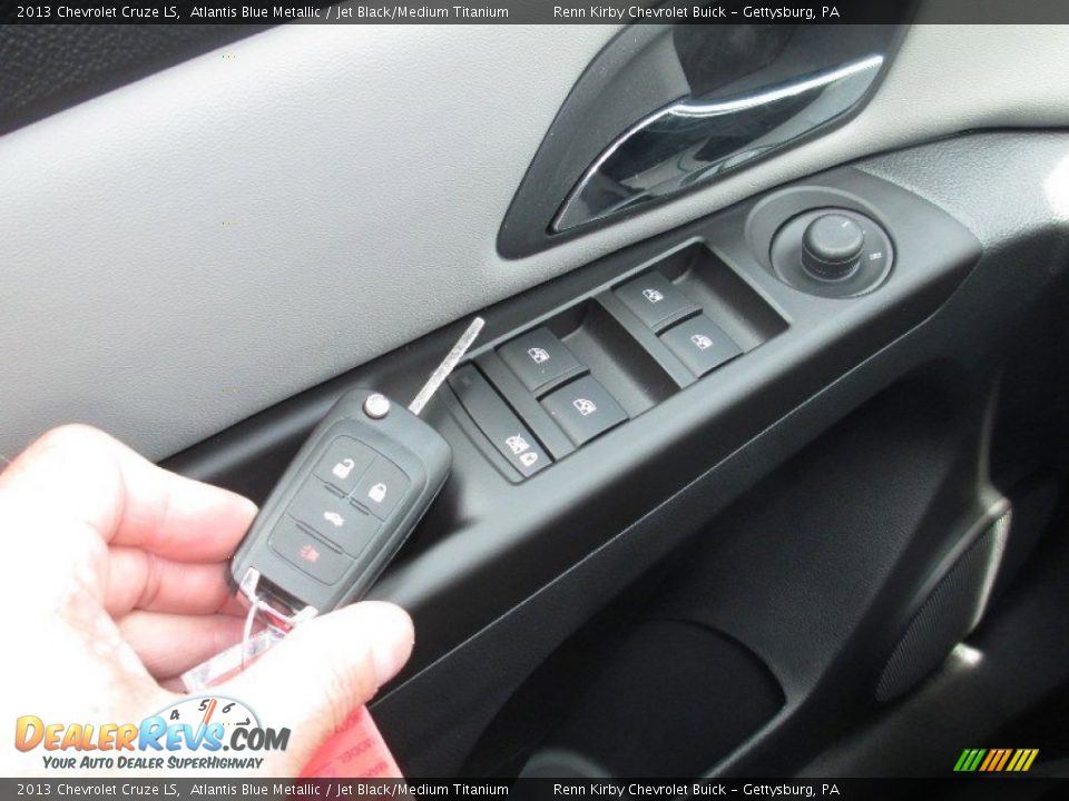 2013 Chevrolet Cruze LS Atlantis Blue Metallic / Jet Black/Medium Titanium Photo #5