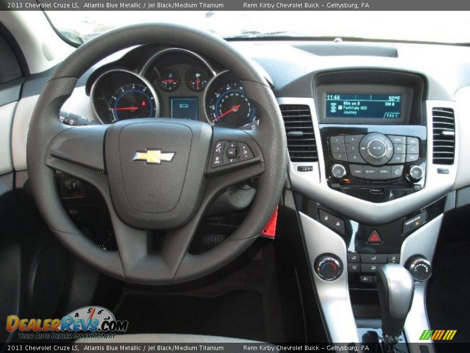 2013 Chevrolet Cruze LS Atlantis Blue Metallic / Jet Black/Medium Titanium Photo #7