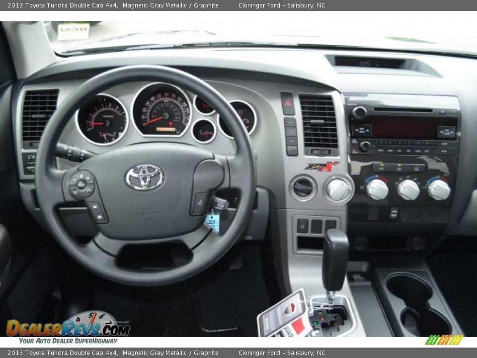 2013 Toyota Tundra Double Cab 4x4 Magnetic Gray Metallic / Graphite Photo #11