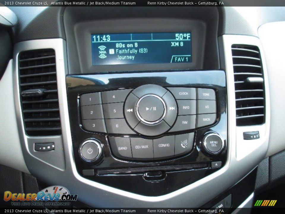 2013 Chevrolet Cruze LS Atlantis Blue Metallic / Jet Black/Medium Titanium Photo #8