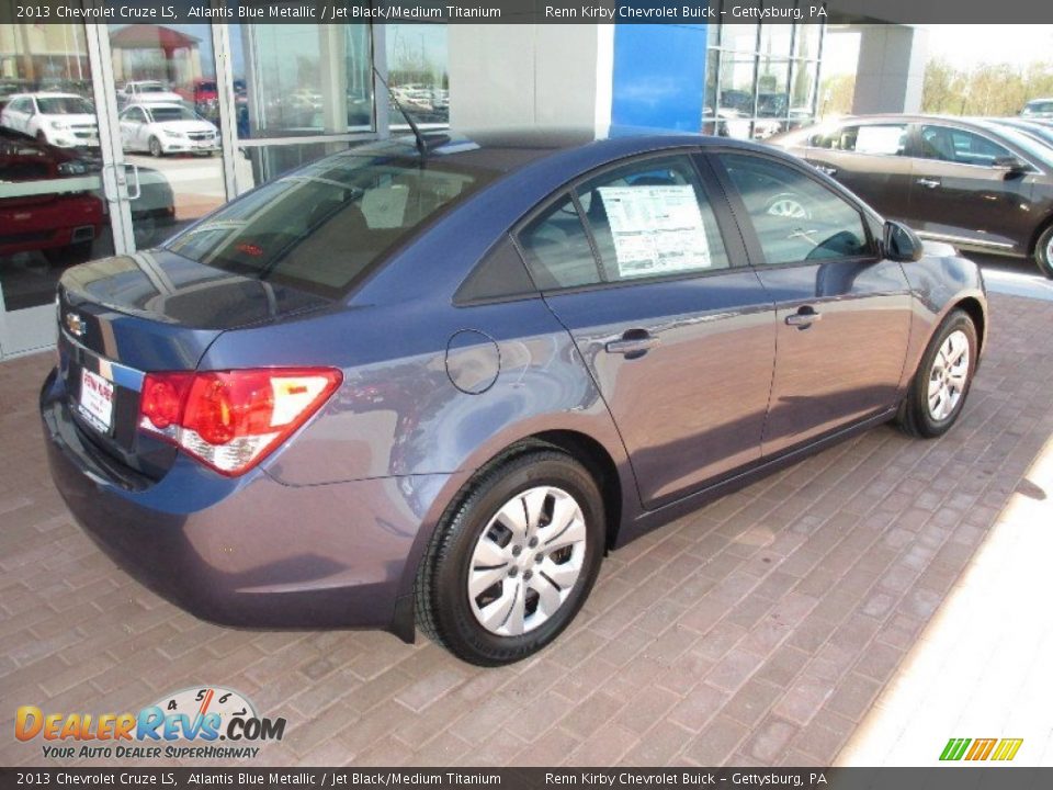 2013 Chevrolet Cruze LS Atlantis Blue Metallic / Jet Black/Medium Titanium Photo #11