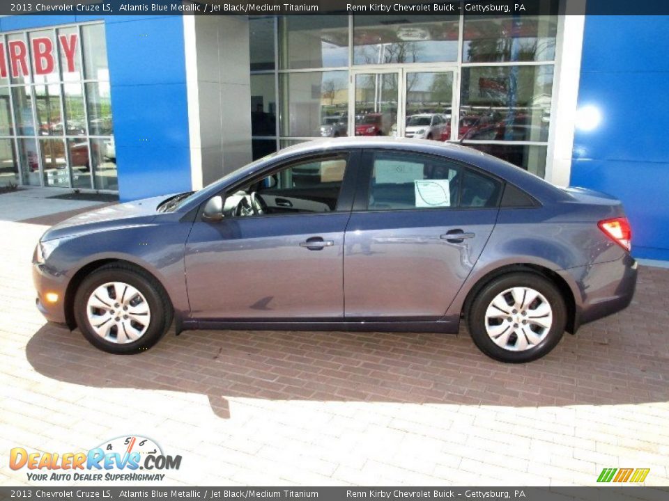 2013 Chevrolet Cruze LS Atlantis Blue Metallic / Jet Black/Medium Titanium Photo #13