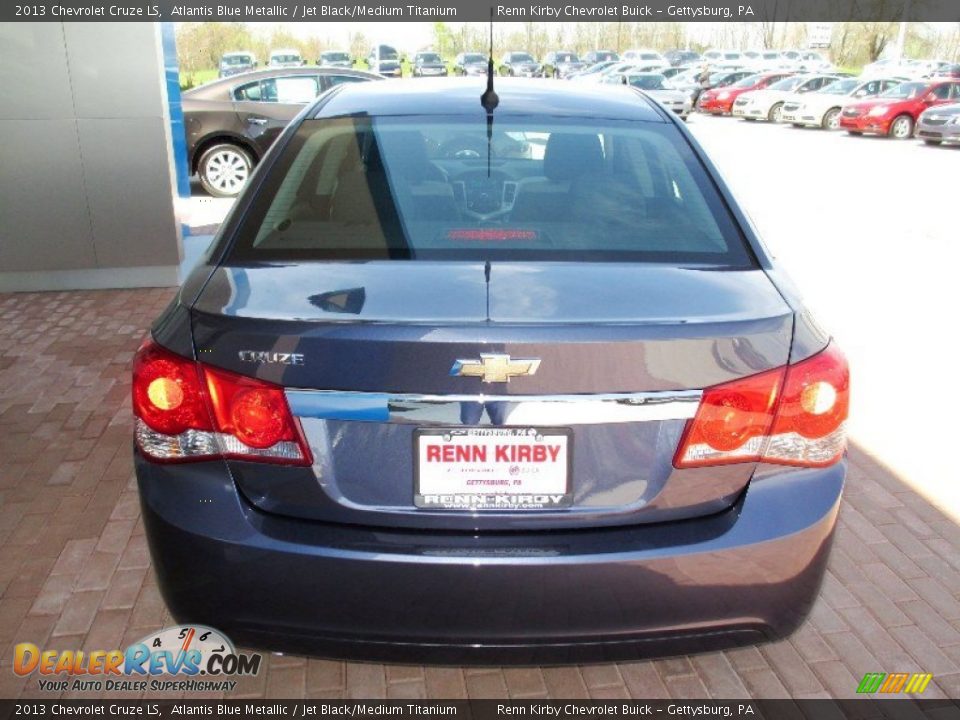 2013 Chevrolet Cruze LS Atlantis Blue Metallic / Jet Black/Medium Titanium Photo #14