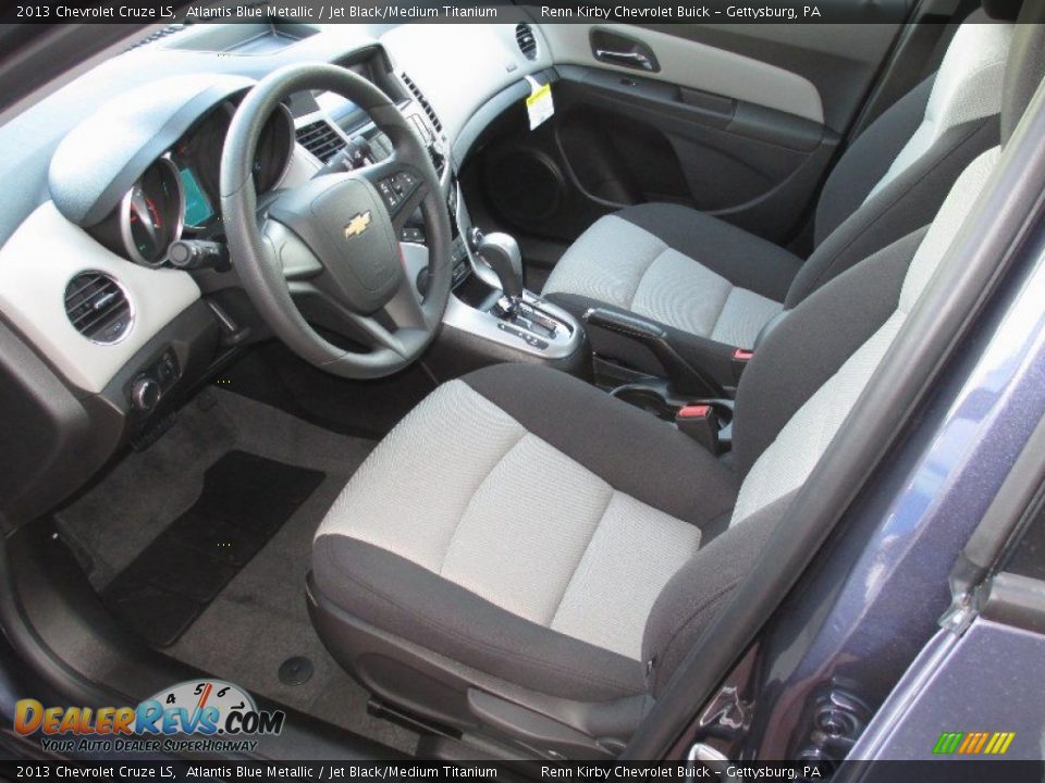 2013 Chevrolet Cruze LS Atlantis Blue Metallic / Jet Black/Medium Titanium Photo #18