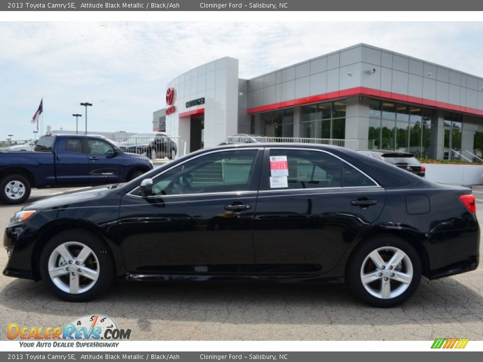 2013 Toyota Camry SE Attitude Black Metallic / Black/Ash Photo #2
