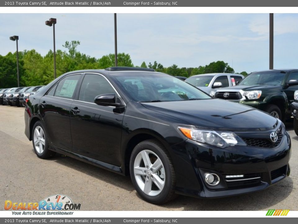 2013 Toyota Camry SE Attitude Black Metallic / Black/Ash Photo #3
