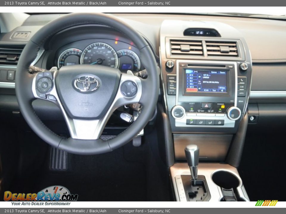 2013 Toyota Camry SE Attitude Black Metallic / Black/Ash Photo #9
