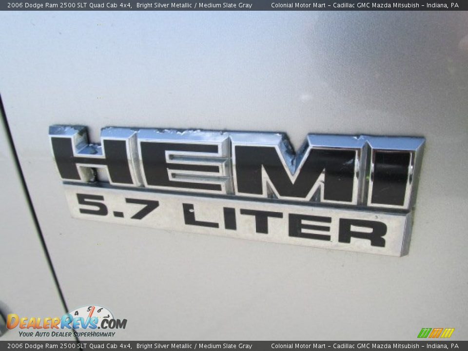 2006 Dodge Ram 2500 SLT Quad Cab 4x4 Bright Silver Metallic / Medium Slate Gray Photo #3
