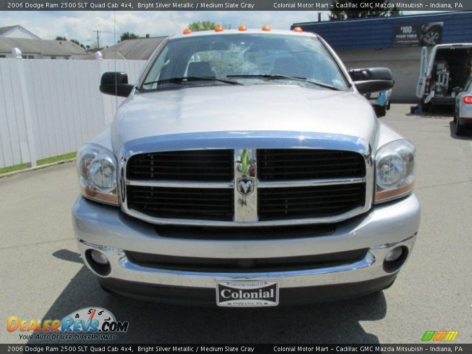 2006 Dodge Ram 2500 SLT Quad Cab 4x4 Bright Silver Metallic / Medium Slate Gray Photo #4