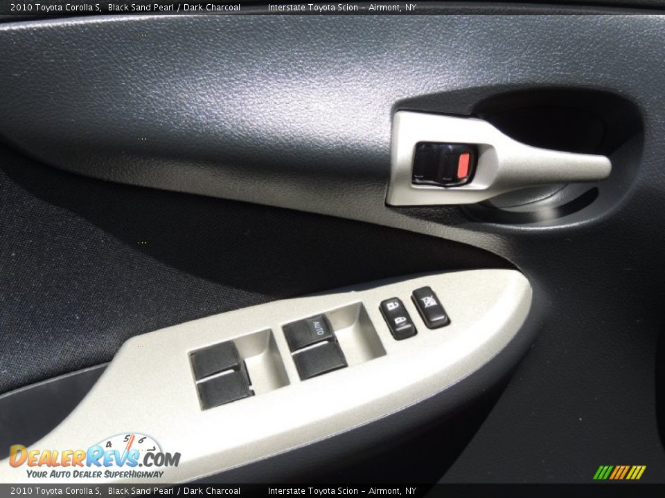 2010 Toyota Corolla S Black Sand Pearl / Dark Charcoal Photo #8
