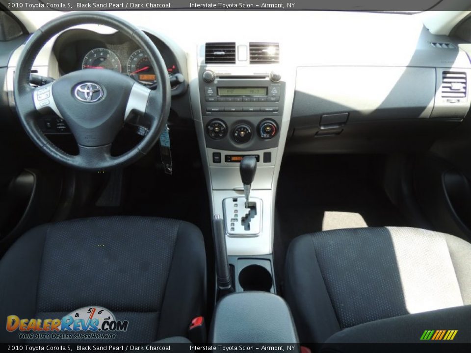 2010 Toyota Corolla S Black Sand Pearl / Dark Charcoal Photo #11