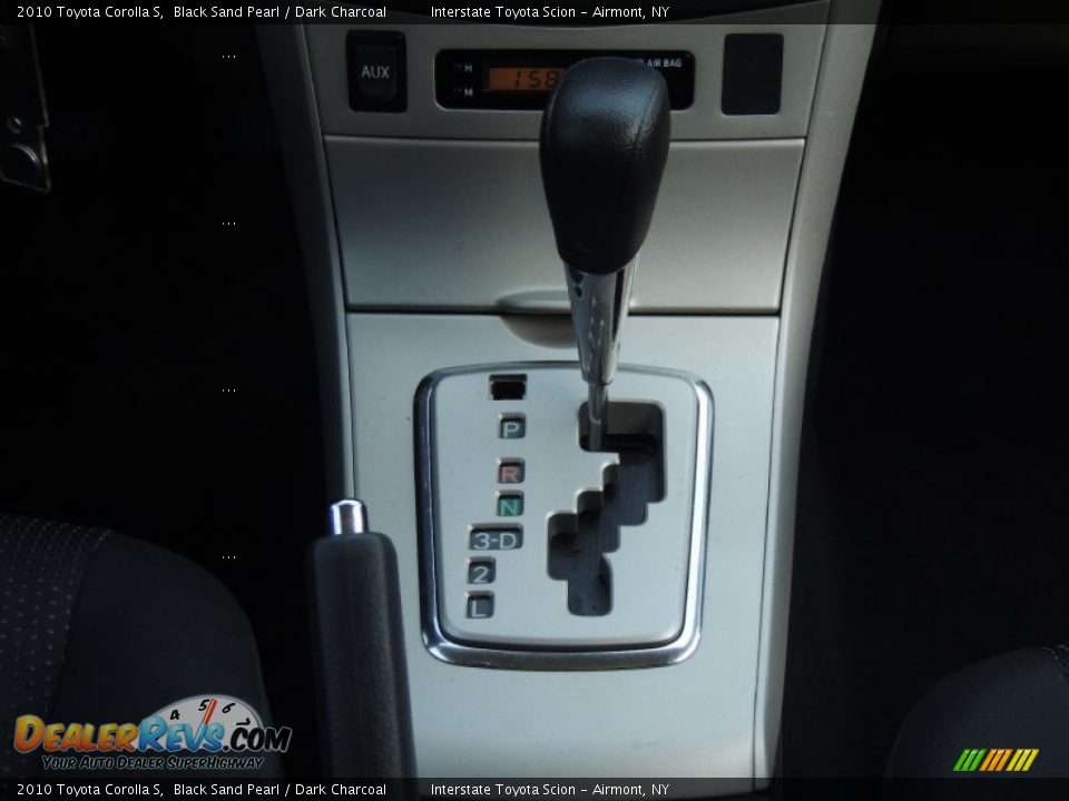 2010 Toyota Corolla S Black Sand Pearl / Dark Charcoal Photo #15
