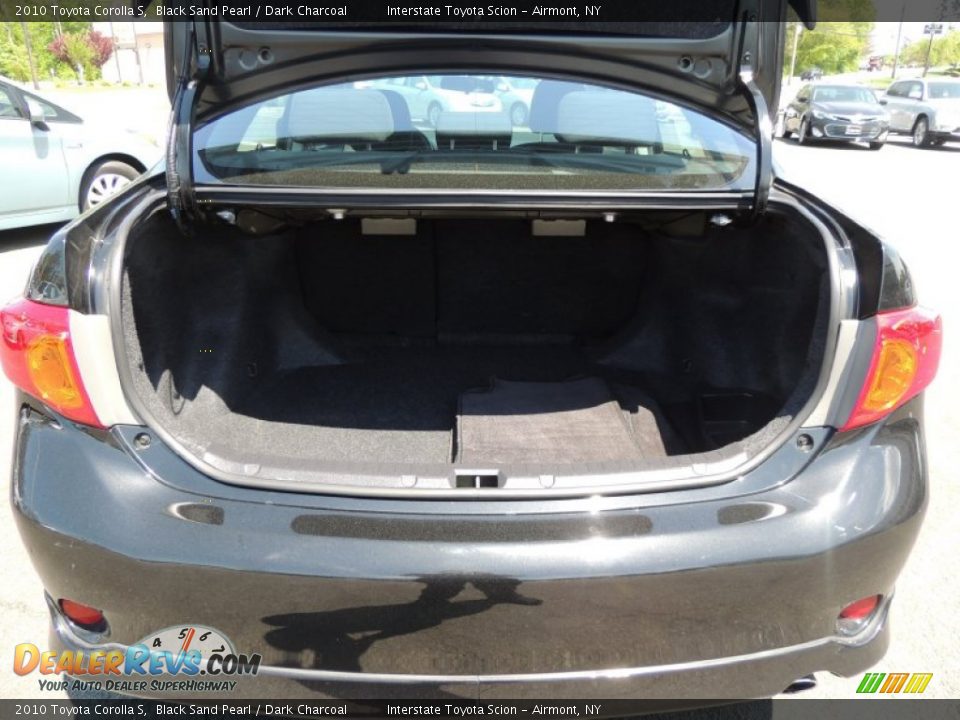 2010 Toyota Corolla S Black Sand Pearl / Dark Charcoal Photo #17