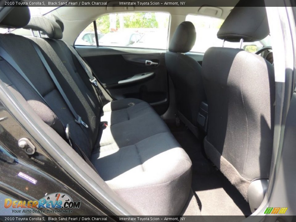 2010 Toyota Corolla S Black Sand Pearl / Dark Charcoal Photo #18