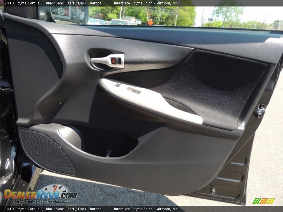 2010 Toyota Corolla S Black Sand Pearl / Dark Charcoal Photo #19