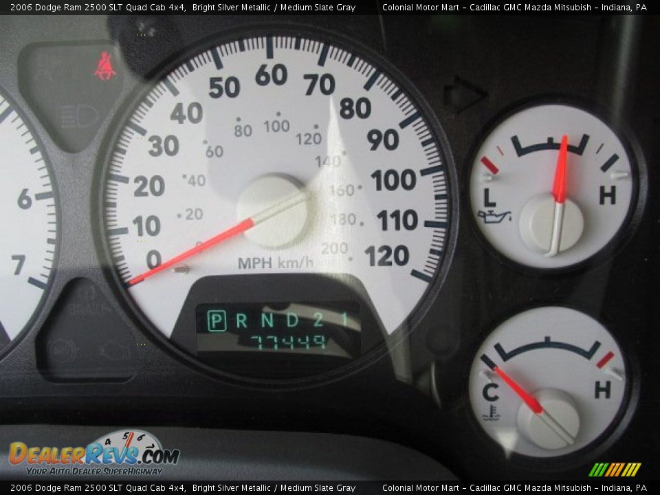 2006 Dodge Ram 2500 SLT Quad Cab 4x4 Bright Silver Metallic / Medium Slate Gray Photo #20