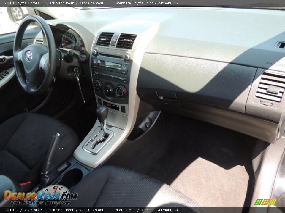 2010 Toyota Corolla S Black Sand Pearl / Dark Charcoal Photo #20