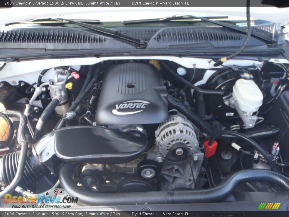 2006 Chevrolet Silverado 1500 LS Crew Cab Summit White / Tan Photo #11