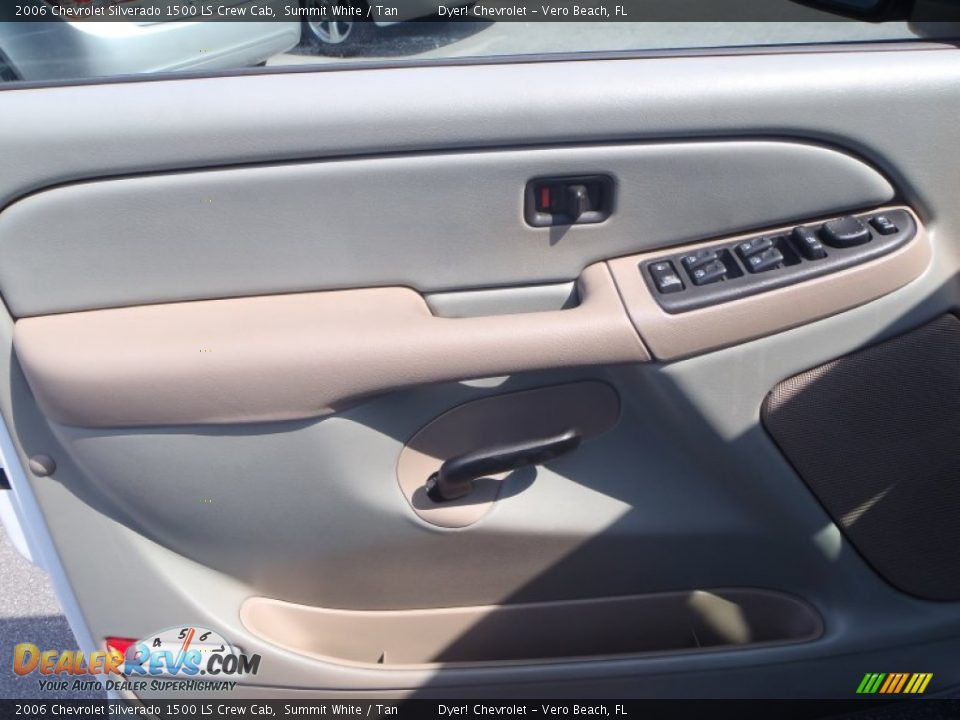 2006 Chevrolet Silverado 1500 LS Crew Cab Summit White / Tan Photo #12