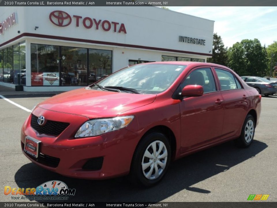 2010 Toyota Corolla LE Barcelona Red Metallic / Ash Photo #1