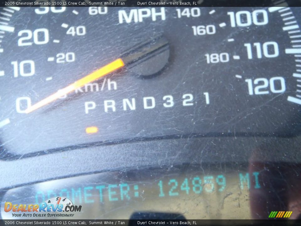 2006 Chevrolet Silverado 1500 LS Crew Cab Summit White / Tan Photo #16
