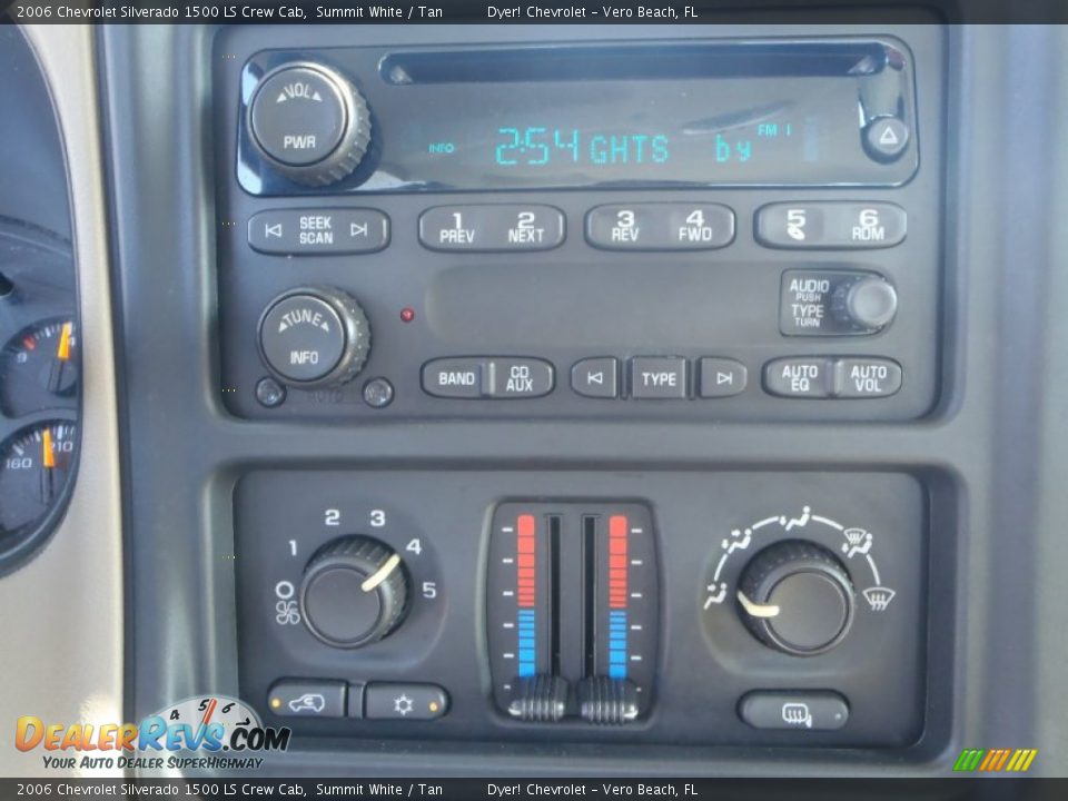 2006 Chevrolet Silverado 1500 LS Crew Cab Summit White / Tan Photo #17