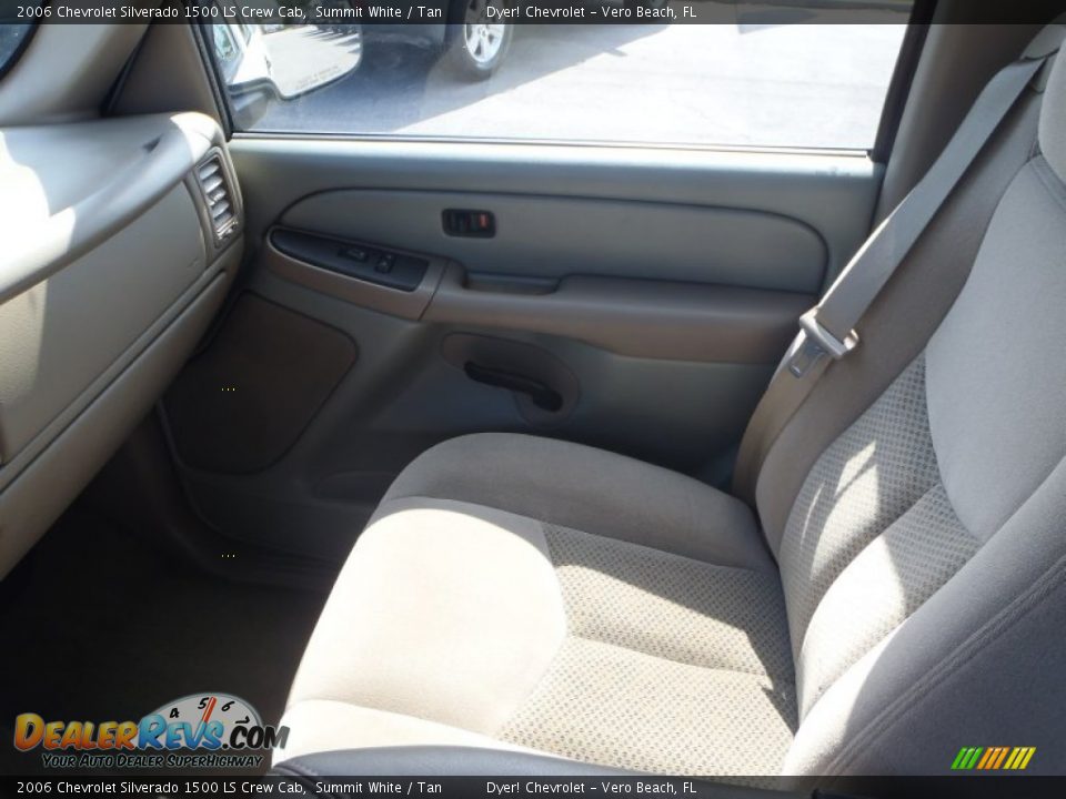 2006 Chevrolet Silverado 1500 LS Crew Cab Summit White / Tan Photo #19