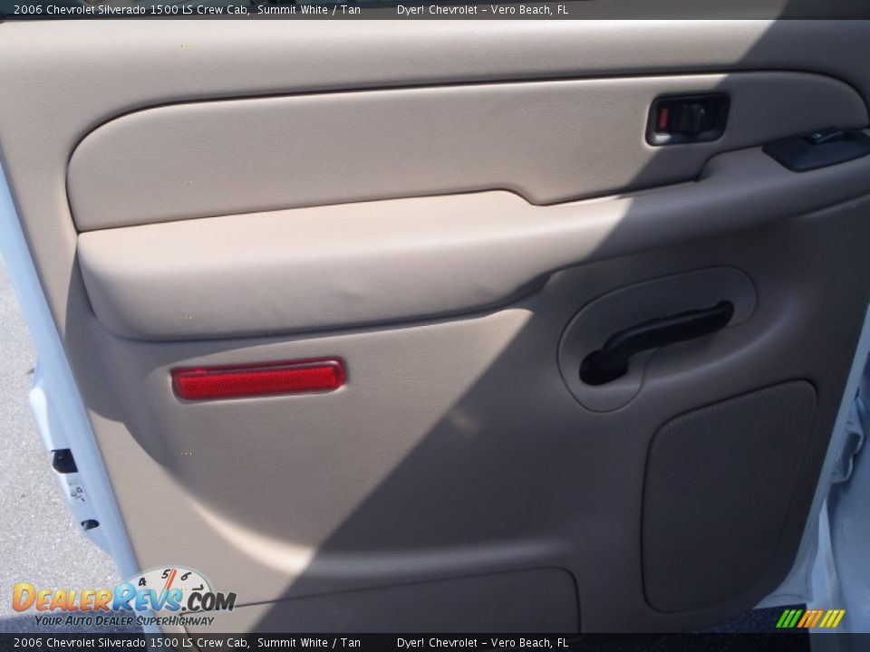 2006 Chevrolet Silverado 1500 LS Crew Cab Summit White / Tan Photo #20