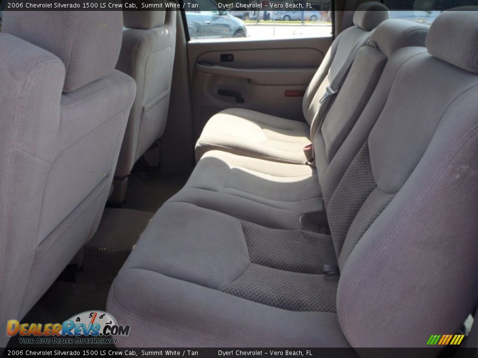 2006 Chevrolet Silverado 1500 LS Crew Cab Summit White / Tan Photo #21