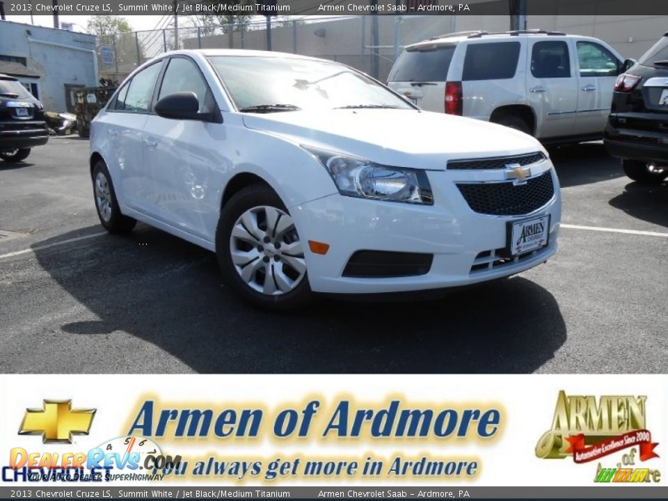 2013 Chevrolet Cruze LS Summit White / Jet Black/Medium Titanium Photo #1