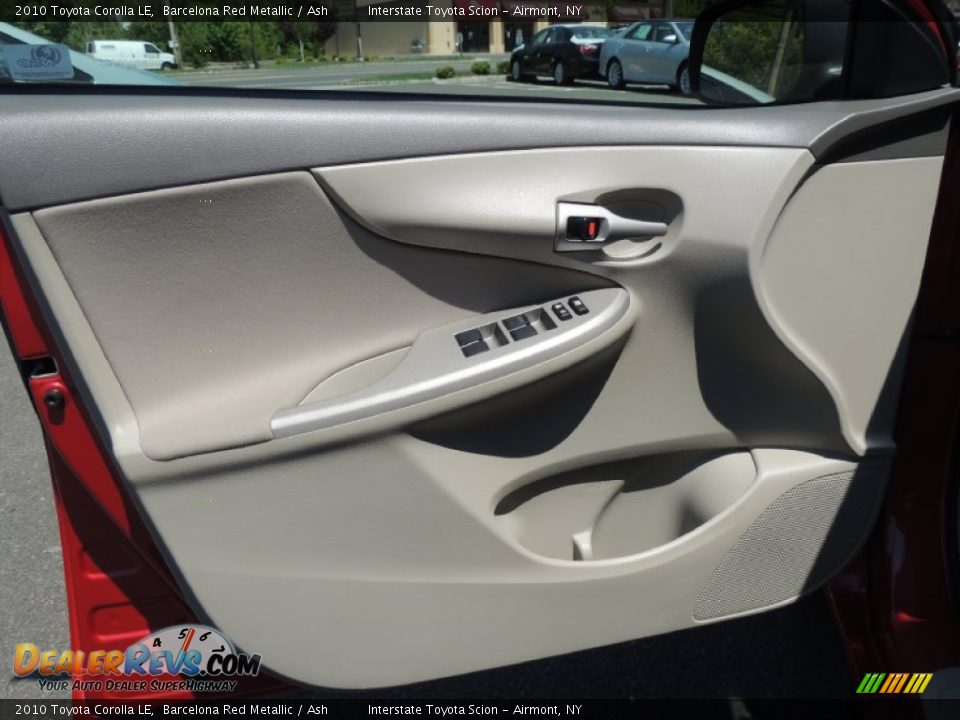 2010 Toyota Corolla LE Barcelona Red Metallic / Ash Photo #7