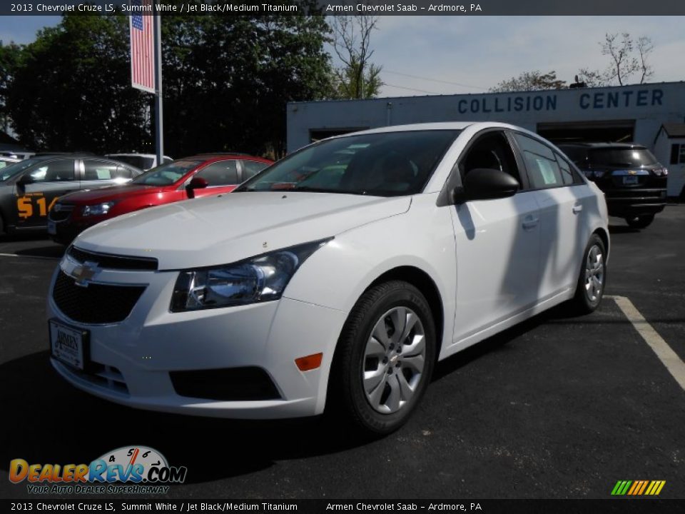 2013 Chevrolet Cruze LS Summit White / Jet Black/Medium Titanium Photo #3