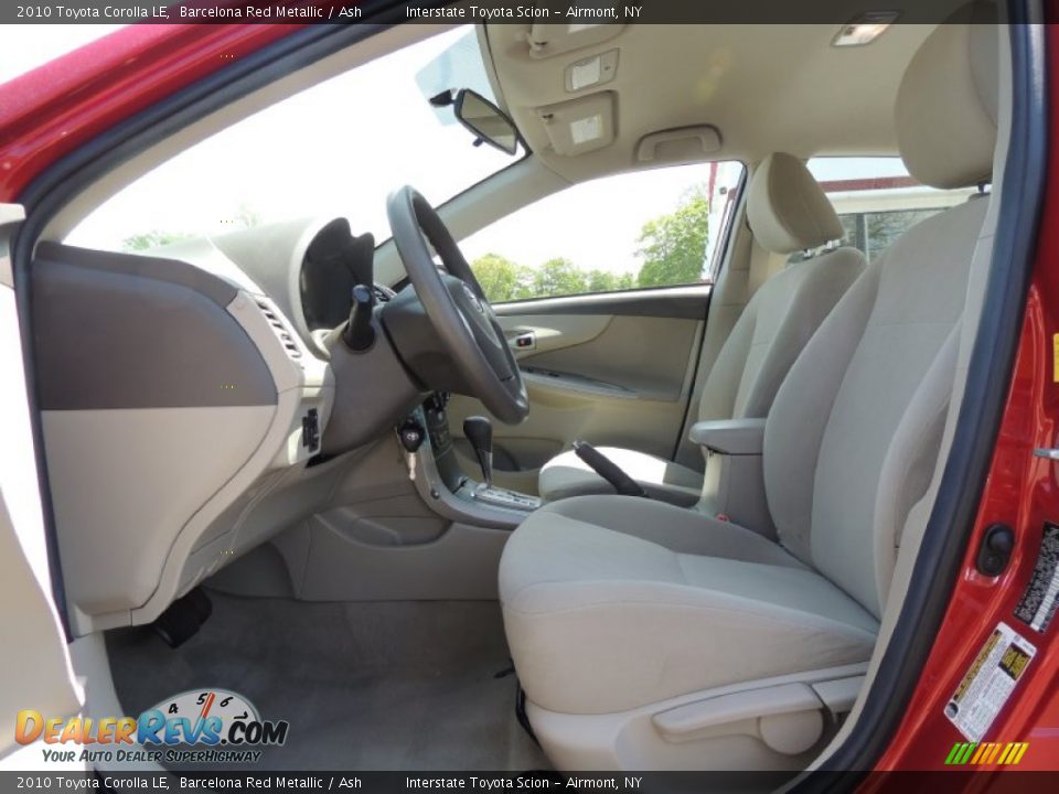 2010 Toyota Corolla LE Barcelona Red Metallic / Ash Photo #10
