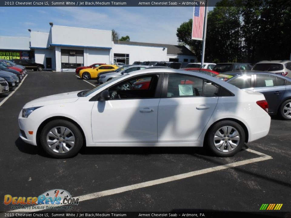 2013 Chevrolet Cruze LS Summit White / Jet Black/Medium Titanium Photo #4