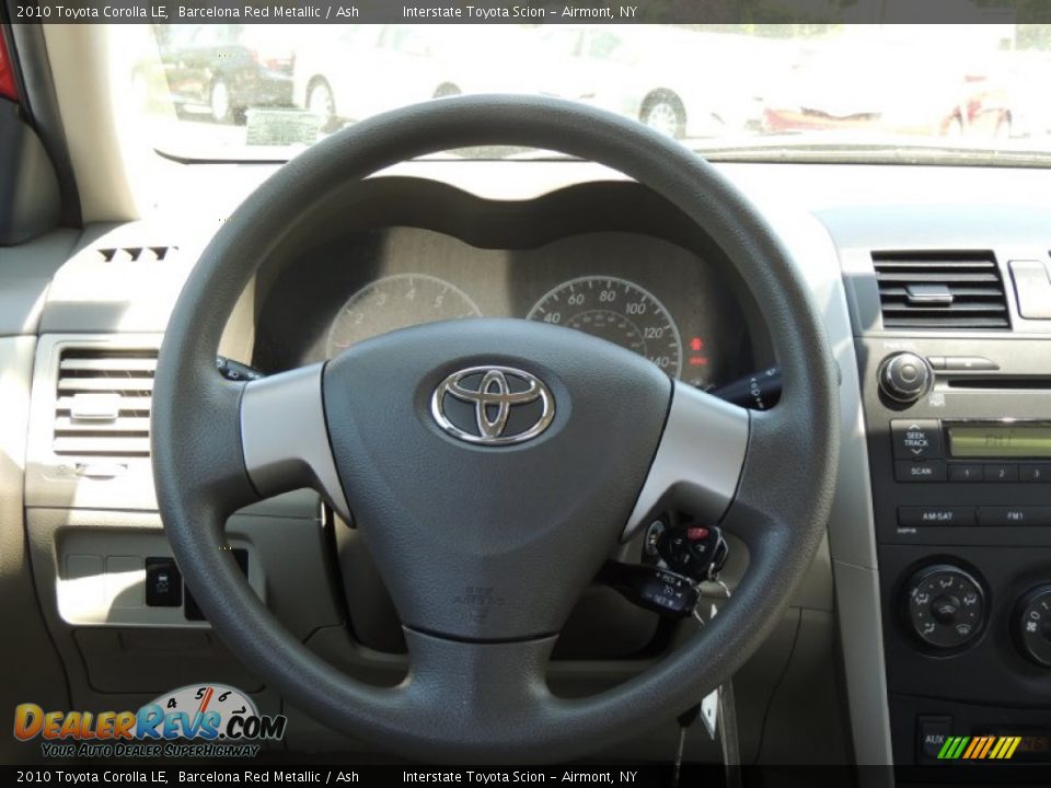 2010 Toyota Corolla LE Barcelona Red Metallic / Ash Photo #12