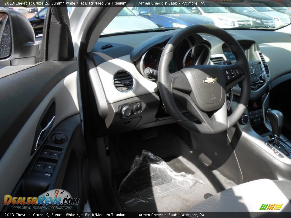 2013 Chevrolet Cruze LS Summit White / Jet Black/Medium Titanium Photo #7