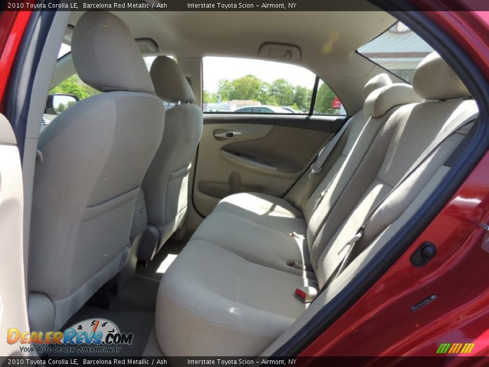 2010 Toyota Corolla LE Barcelona Red Metallic / Ash Photo #16