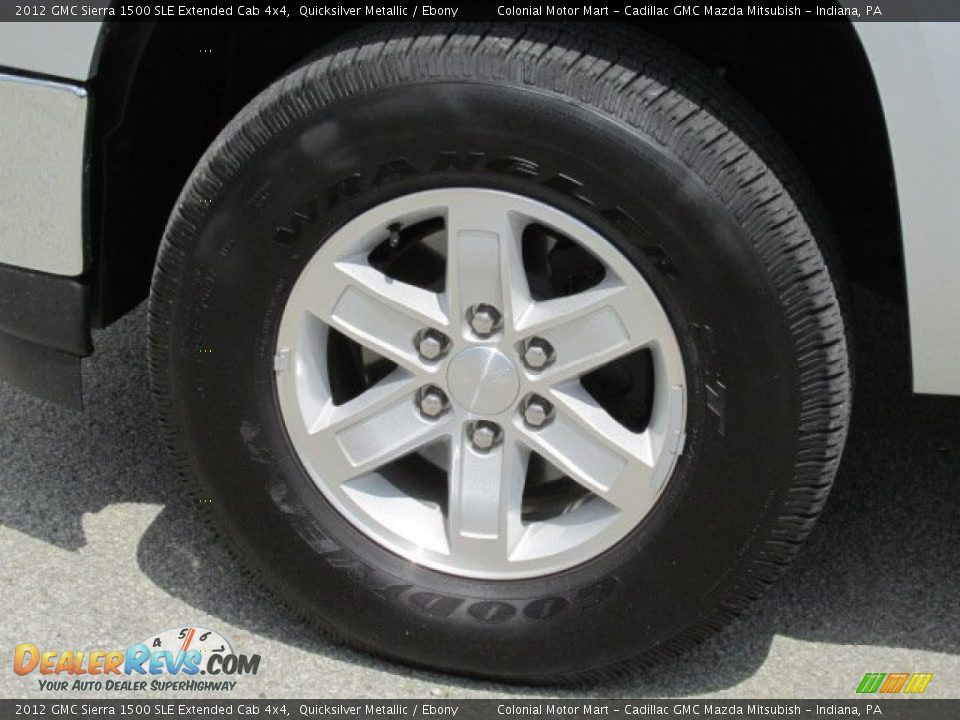 2012 GMC Sierra 1500 SLE Extended Cab 4x4 Quicksilver Metallic / Ebony Photo #3