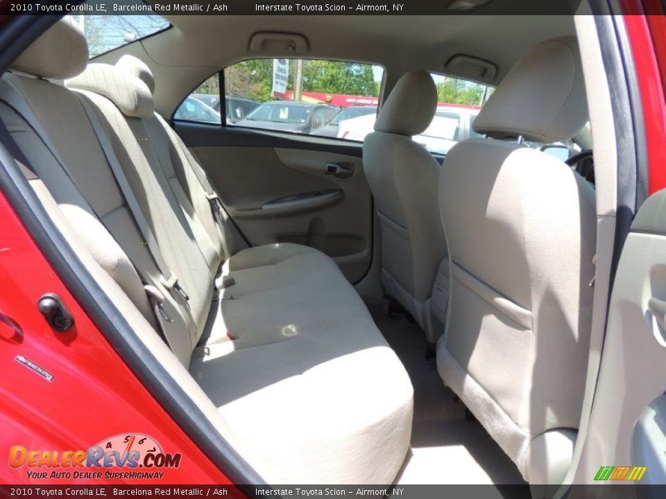 2010 Toyota Corolla LE Barcelona Red Metallic / Ash Photo #18