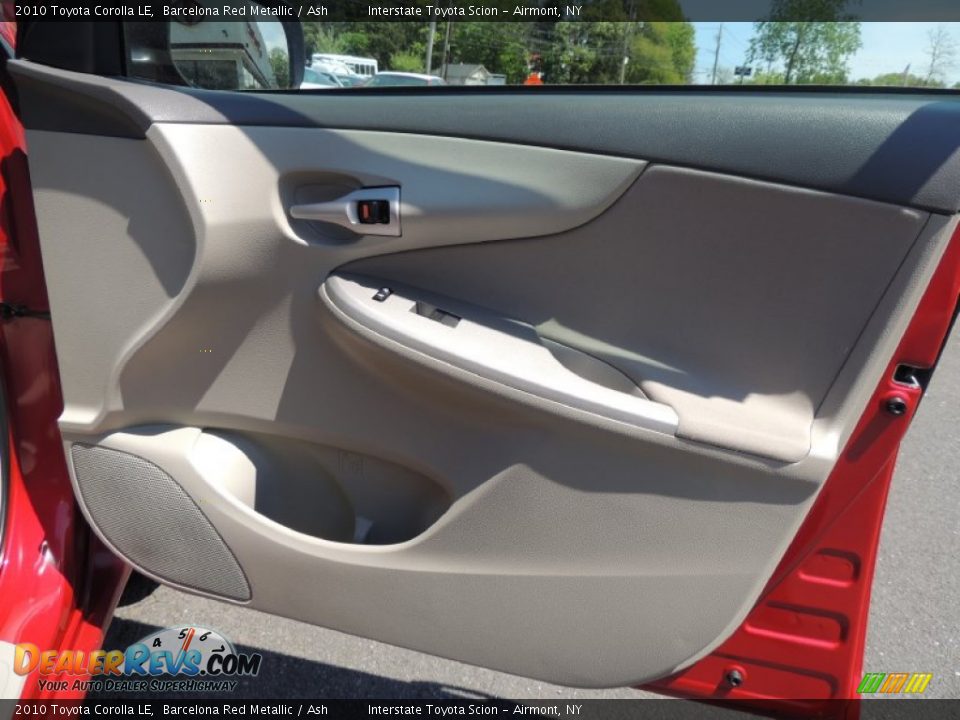 2010 Toyota Corolla LE Barcelona Red Metallic / Ash Photo #19