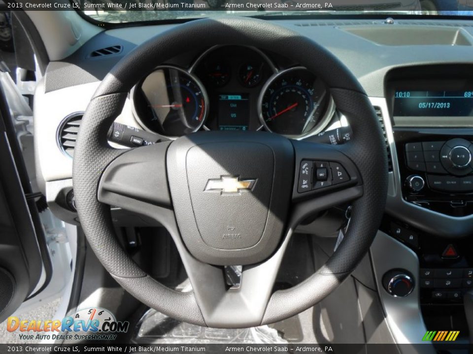 2013 Chevrolet Cruze LS Summit White / Jet Black/Medium Titanium Photo #13