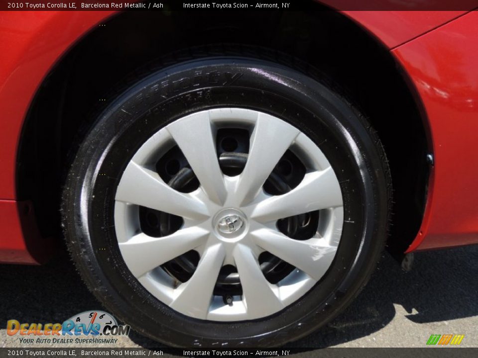 2010 Toyota Corolla LE Barcelona Red Metallic / Ash Photo #22