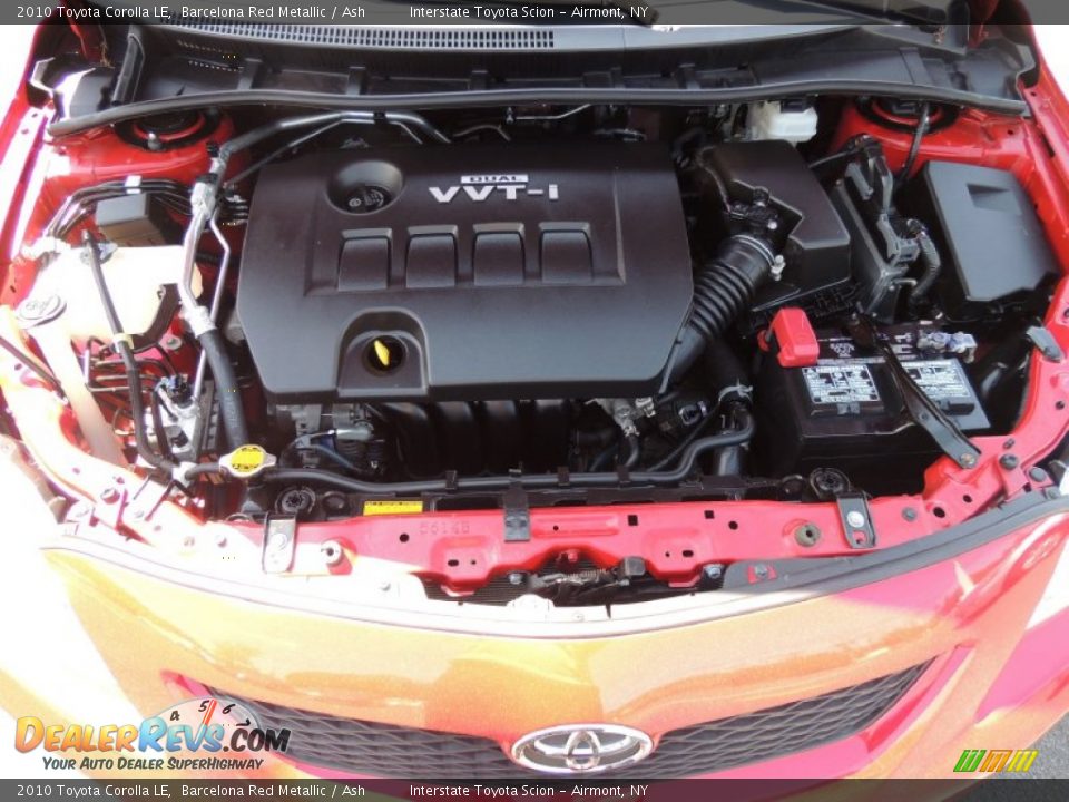2010 Toyota Corolla LE Barcelona Red Metallic / Ash Photo #24